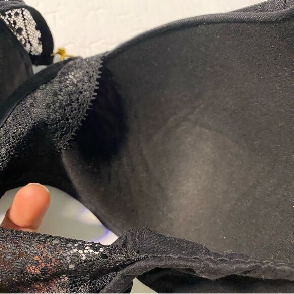 Victoria's Secret Sexy lace INCREDIBLE LIGHTLY LINED DEMI BRA seamless lace 34C - Picture 8 of 13
